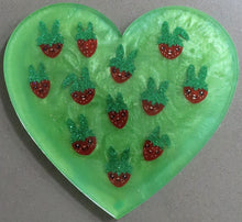 Load image into Gallery viewer, Heart Resin Strawberries #30
