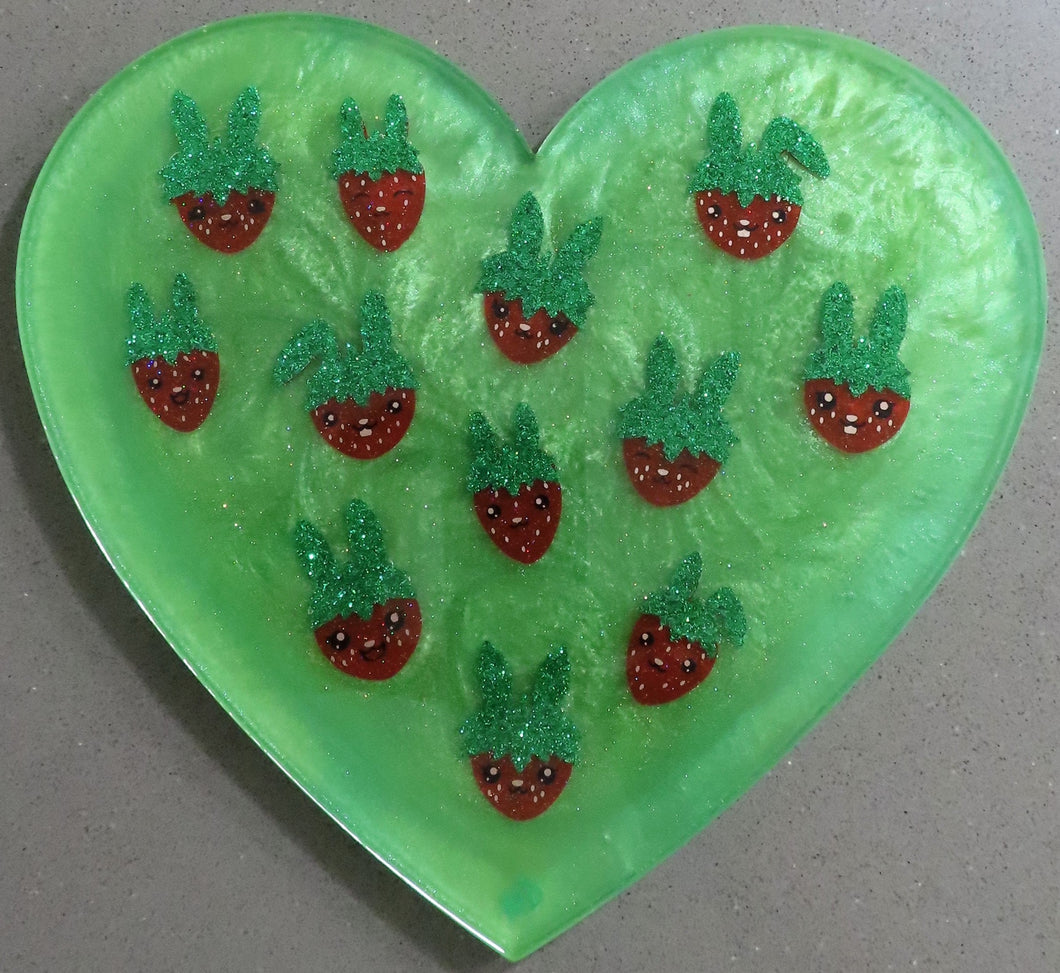 Heart Resin Strawberries #30