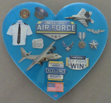 Load image into Gallery viewer, Heart Resin USA Air Force #59
